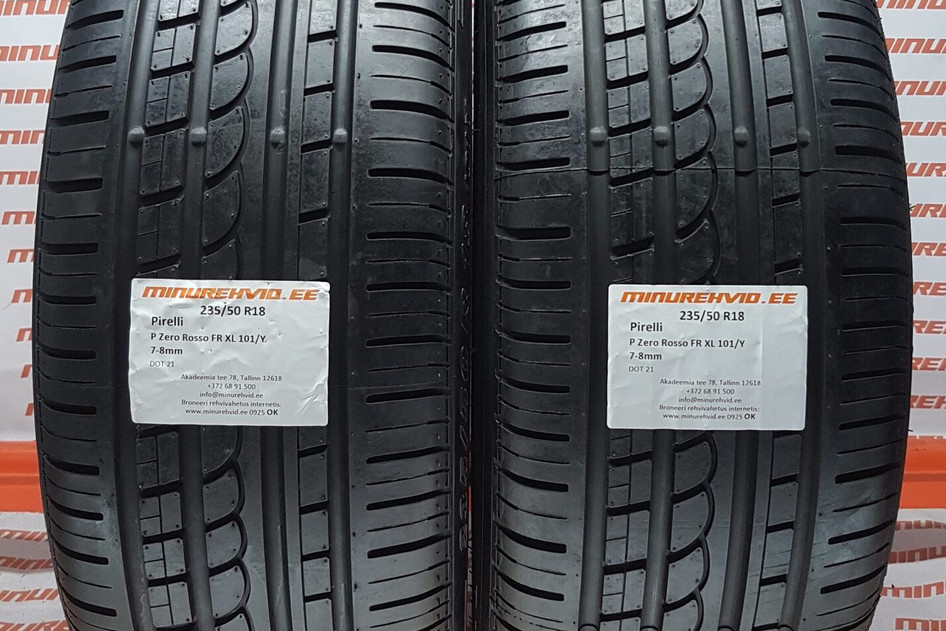Lietots summer tire 235/50R18 Pirelli P Zero Rosso FR XL 101/Y