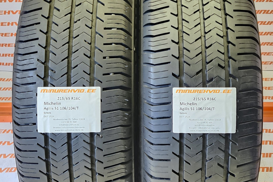 Kasutatud suverehv 215/65R16 Michelin Agilis 51 106/104/T