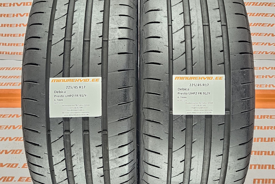 Used summer tire 225/45R17 Debica Presto UHP2 FR 91/Y