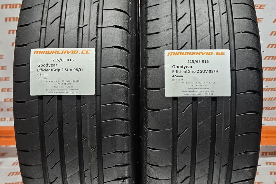 Used summer tire 215/65R16 GoodYear EfficientGrip 2 SUV 98/H