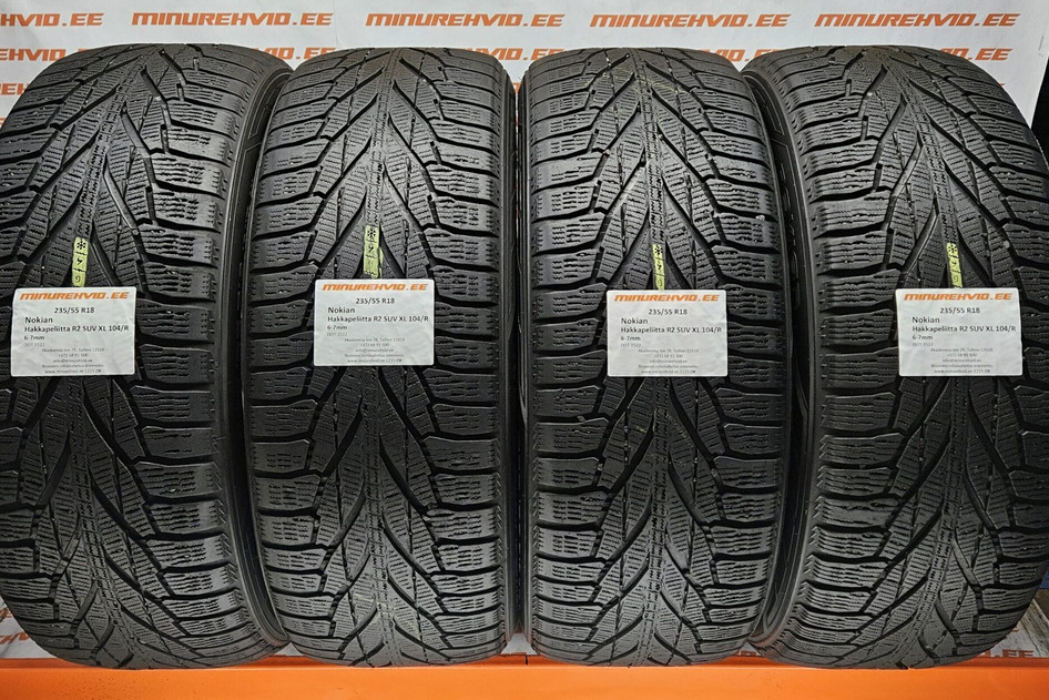 Used studless winter tire 235/55R18 Nokian Hakkapeliitta R2 SUV XL 104/R