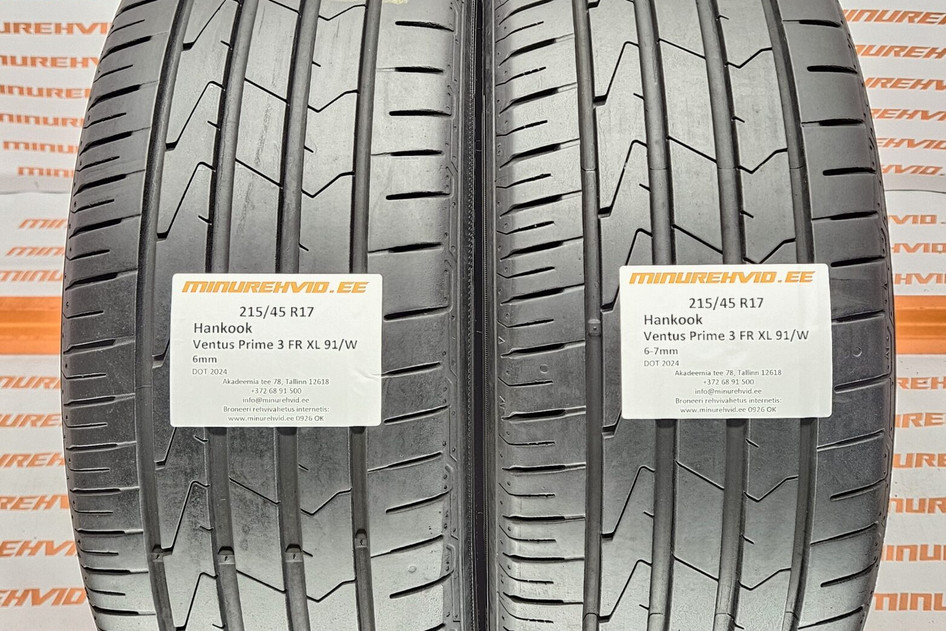 Kasutatud suverehv 215/45R17 Hankook Ventus Prime 3 FR XL 91/W