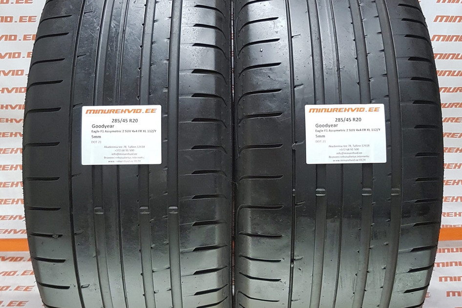 Kasutatud suverehv 285/45R20 GoodYear Eagle F1 Asymmetric 2 SUV 4x4 FR XL 112/Y