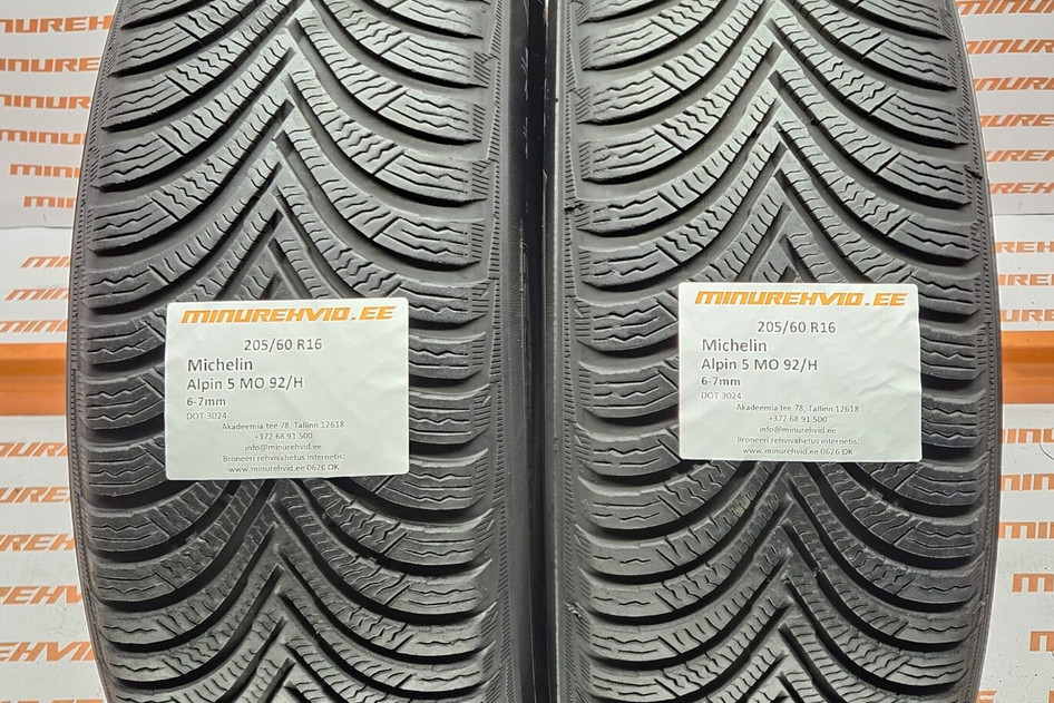 Kasutatud lamellrehv 205/60R16 Michelin Alpin 5 MO 92/H