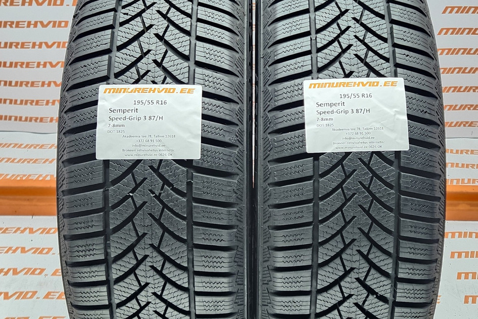 Kasutatud lamellrehv 195/55R16 Semperit Speed-Grip 3 87/H