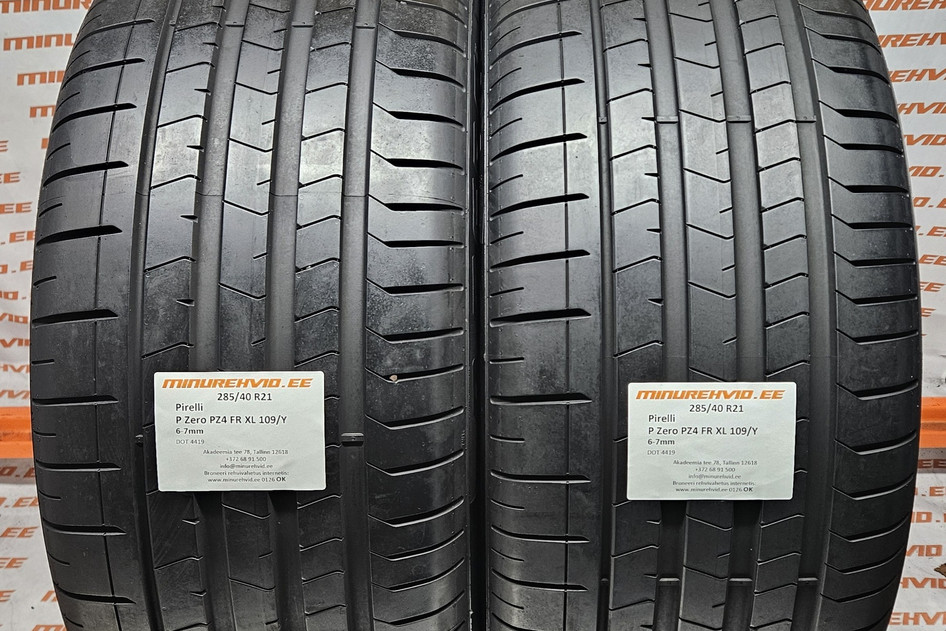 Подержанный летняя шина 285/40R21 Pirelli P Zero PZ4 FR XL 109/Y