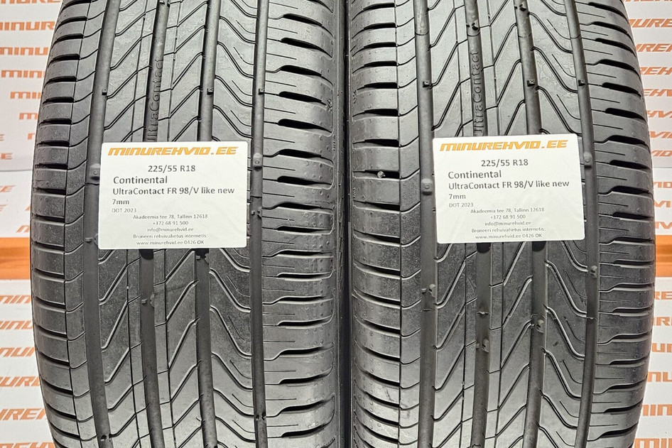 Kasutatud suverehv 225/55R18 Continental UltraContact FR 98/V like new