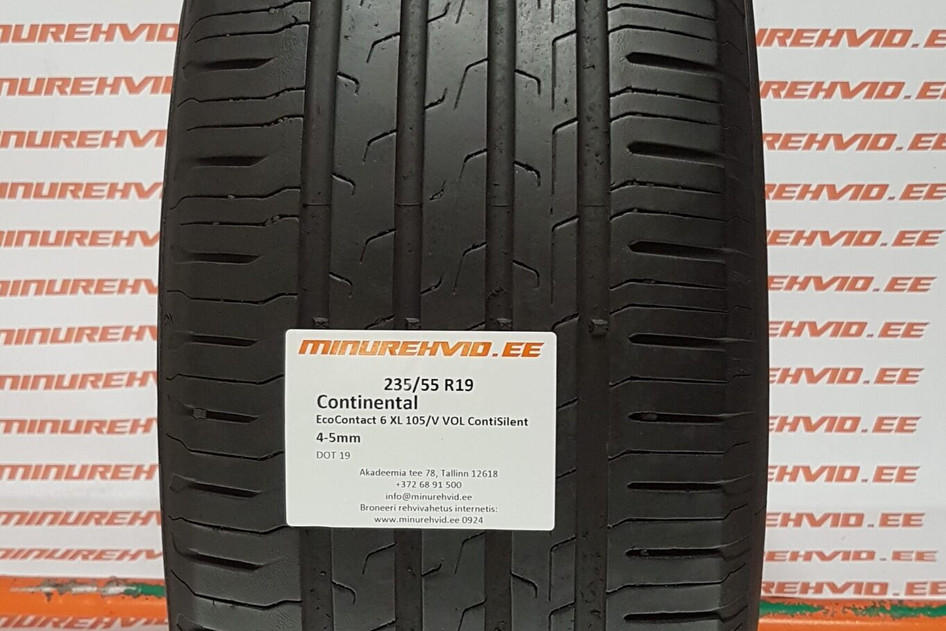 Kasutatud suverehv 235/55R19 Continental EcoContact 6 XL 105/V VOL ContiSilent