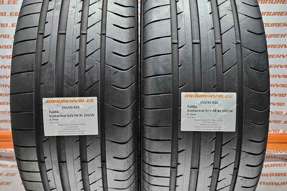 Lietots summer tire 255/45R20 Fulda EcoControl SUV FR XL 105/W