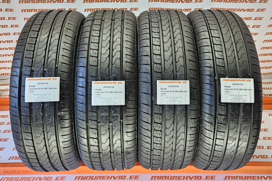 Kasutatud suverehv 205/60R16 Pirelli Cinturato P7 XL 96/V like new 1521