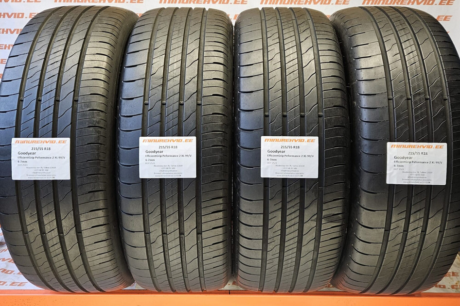Used summer tire 215/55R18 GoodYear EfficientGrip Peformance 2 XL 99/V