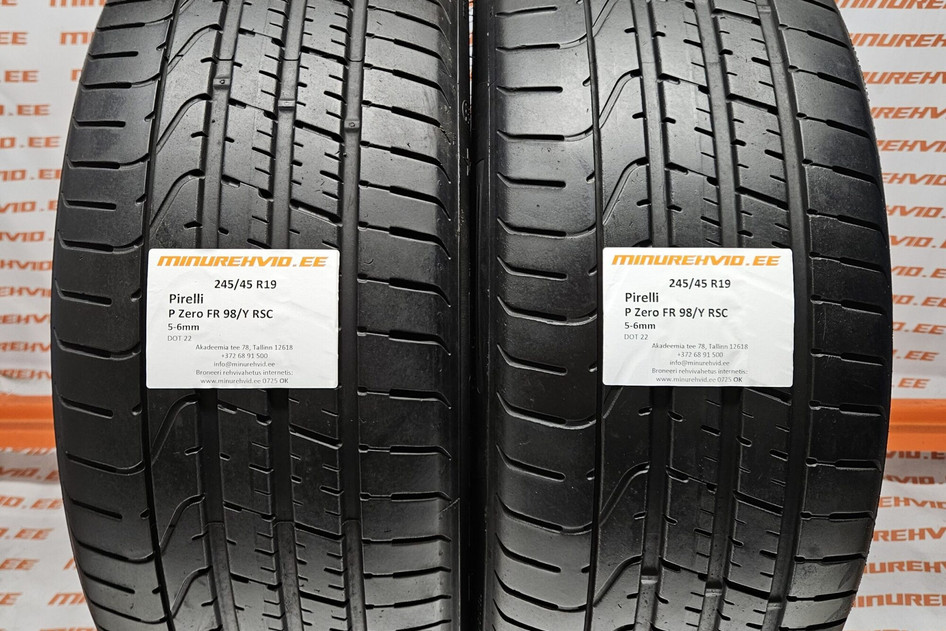 Used summer tire 245/45R19 Pirelli P Zero FR 98/Y RSC