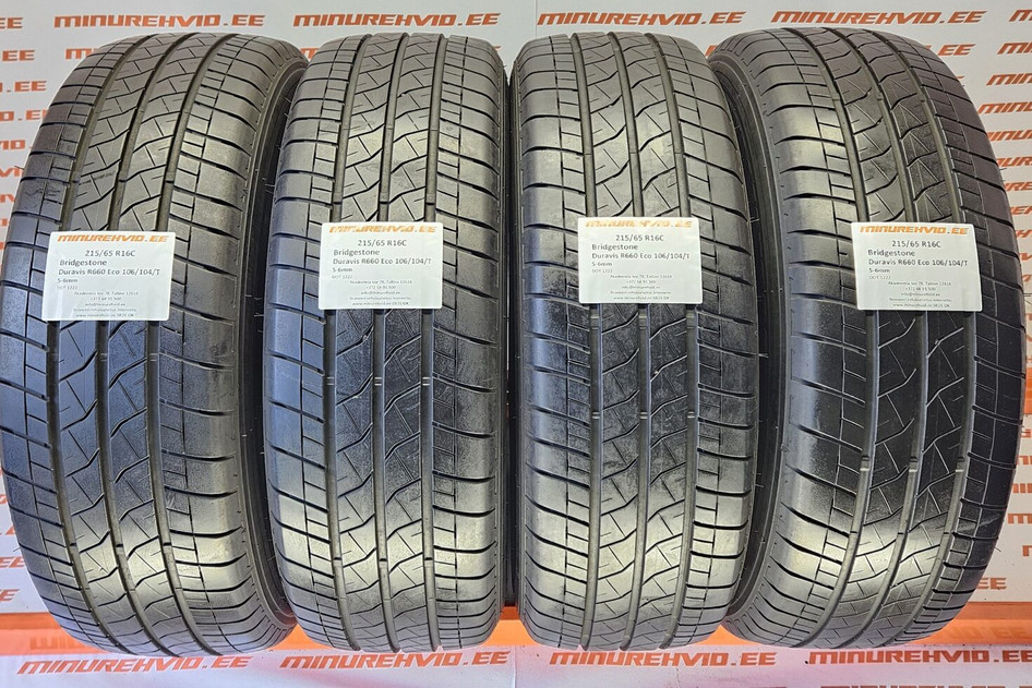 Kasutatud suverehv 215/65R16 Bridgestone Duravis R660 Eco 106/104/T 1222