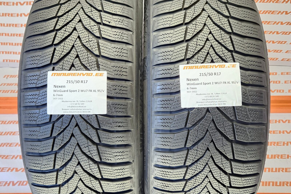 Used studless winter tire 215/50R17 Nexen WinGuard Sport 2 WU7 FR XL 95/V