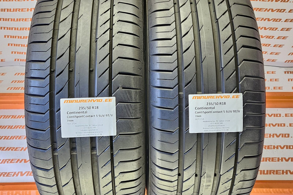 Used summer tire 235/50R18 Continental ContiSportContact 5 SUV 97/V 2724