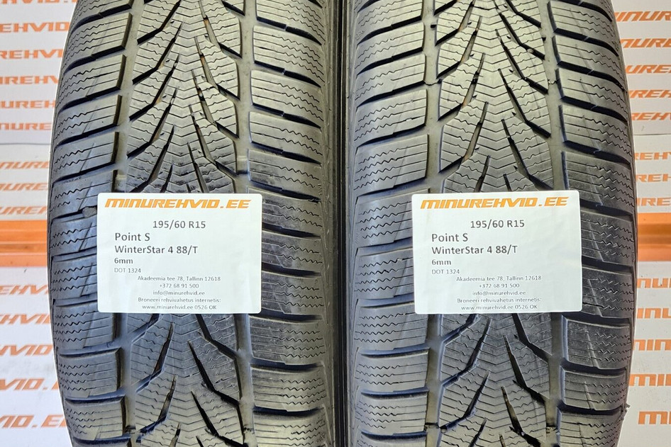 Kasutatud lamellrehv 195/60R15 Point S WinterStar 4 88/T