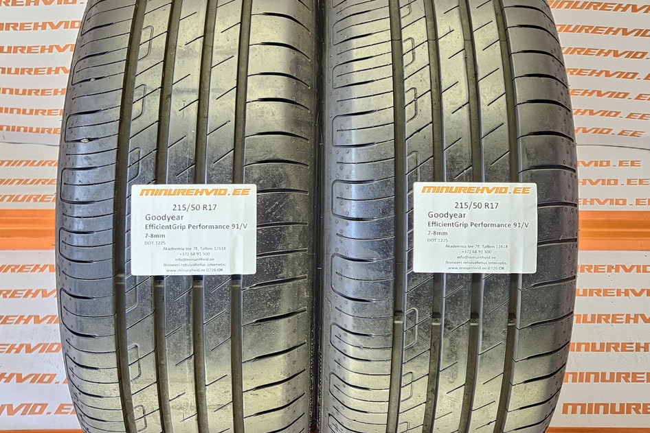 Used summer tire 215/50R17 GoodYear EfficientGrip Performance 91/V 1225
