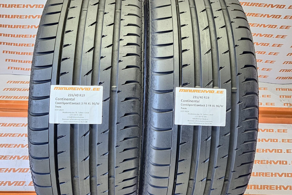 Kasutatud suverehv 235/40R19 Continental ContiSportContact 3 FR XL 96/W