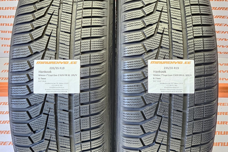 Kasutatud lamellrehv 235/55R19 Hankook Winter I*Cept Evo 2 SUV FR XL 105/V