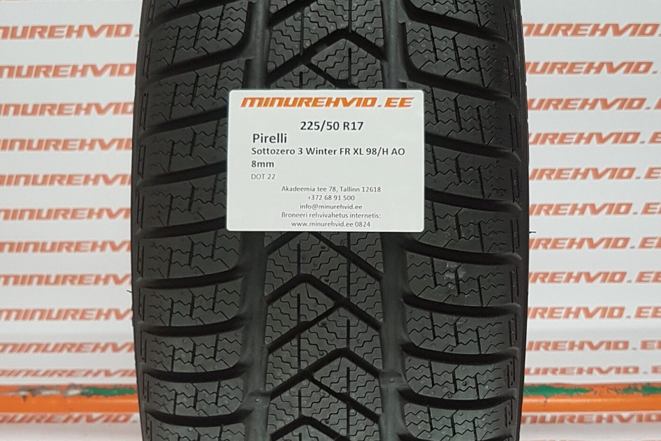 Used studless winter tire 225/50R17 Pirelli SottoZero 3 FR XL 98/H AO