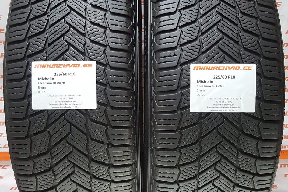 Used studless winter tire 225/60R18 Michelin X-Ice Snow FR 100/H
