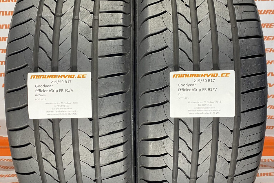 Used summer tire 215/50R17 GoodYear EfficientGrip FR 91/V