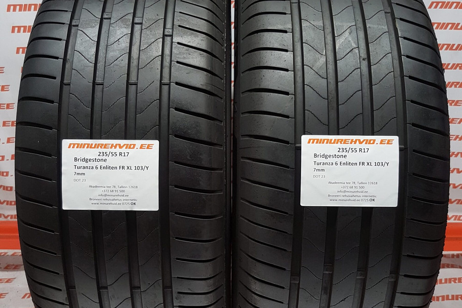 Used summer tire 235/55R17 Bridgestone Turanza 6 Enliten FR XL 103/Y
