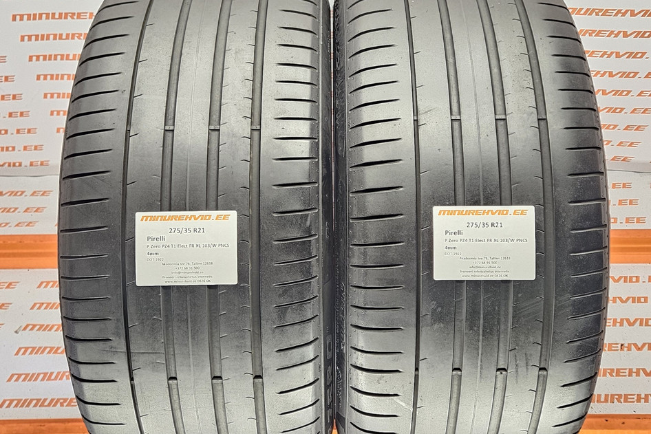 Kasutatud suverehv 275/35R21 Pirelli P Zero PZ4 T1 Elect FR XL 103/W PNCS 1922
