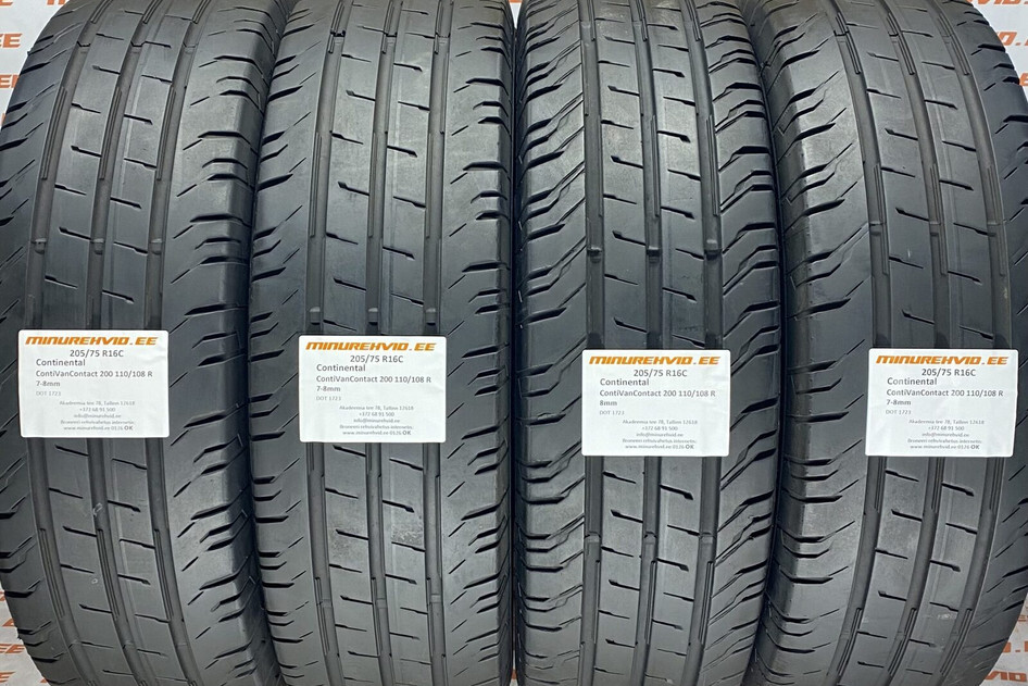 Used summer tire 205/75R16 Continental ContiVanContact 200 110/108 R