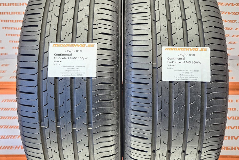 Used summer tire 235/55R18 Continental EcoContact 6 MO 100/W