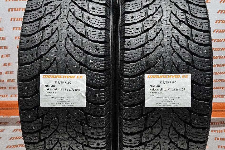 Used studded tire 225/65R16 Nokian Hakkapeliitta C4 112/110 R