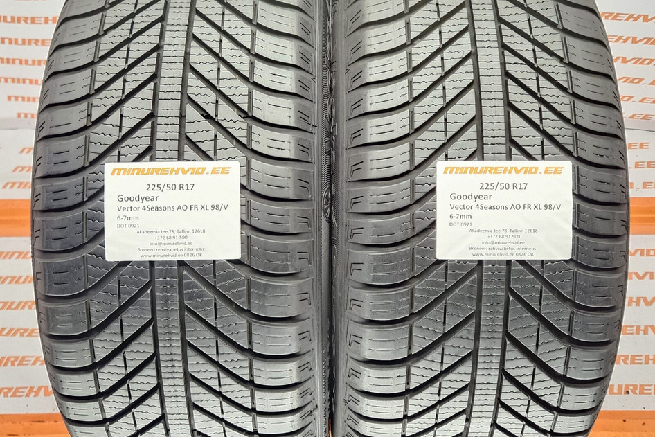Kasutatud lamellrehv 225/50R17 GoodYear Vector 4Seasons AO FR XL 98/V