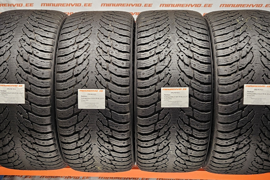 Подержанный шипованная шина 295/40R21 Nokian Hakkapeliitta 9 SUV FR XL 111/T