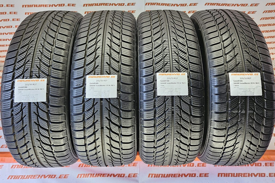Used studless winter tire 215/55R17 Goodride SW608 SnowMaster FR XL 98/V