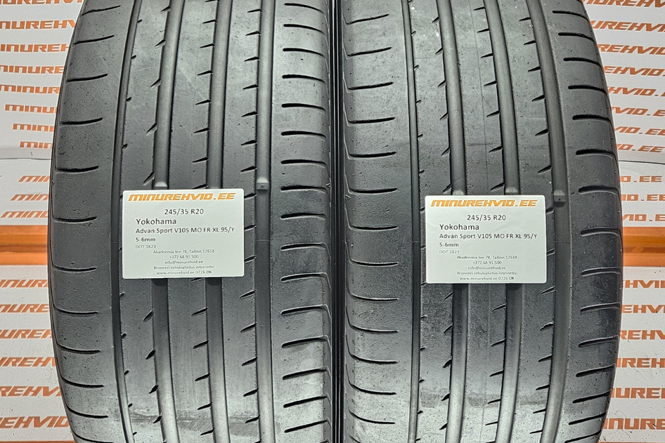 Kasutatud suverehv 245/35R20 Yokohama Advan Sport V105 MO FR XL 95/Y