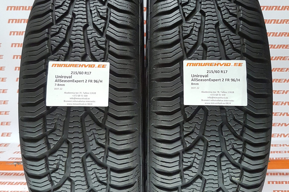 Used studless winter tire 215/60R17 Uniroyal AllSeasonExpert 2 FR 96/H