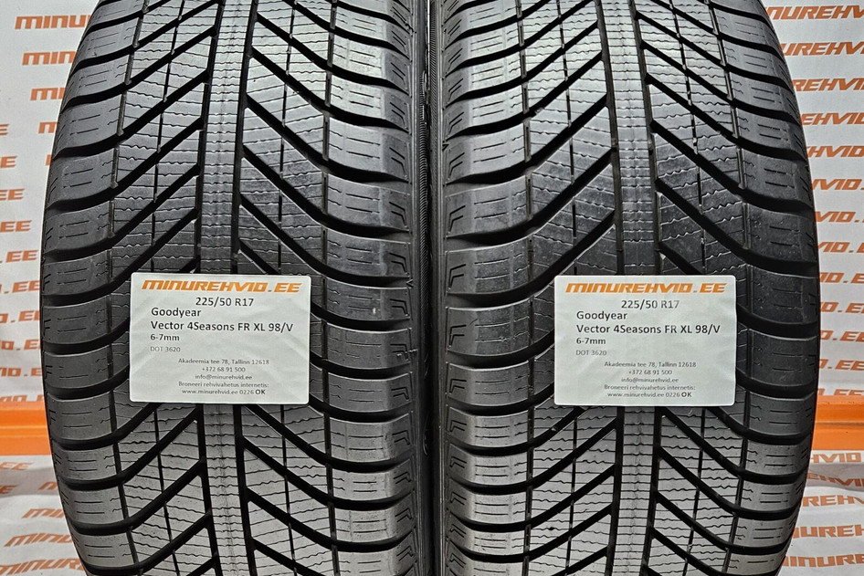 Kasutatud lamellrehv 225/50R17 GoodYear Vector 4Seasons FR XL 98/V