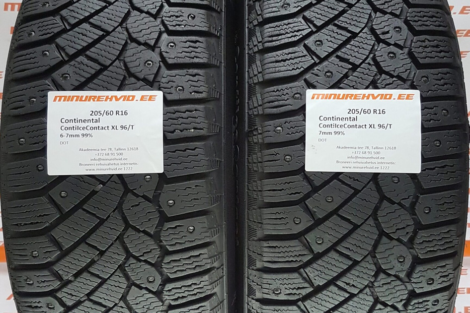 Used studded tire 205/60R16 Continental ContiIceContact XL 96/T