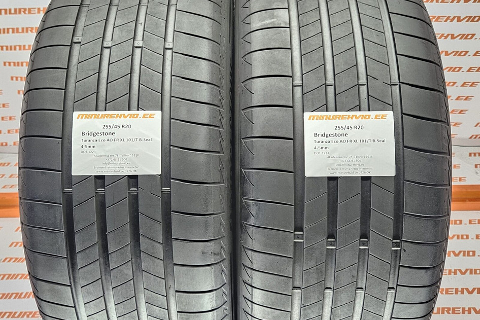 Used summer tire 255/45R20 Bridgestone Turanza Eco AO FR XL 101/T B-Seal