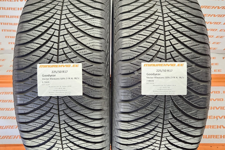 Kasutatud lamellrehv 225/50R17 GoodYear Vector 4Seasons GEN-2 FR XL 98/V