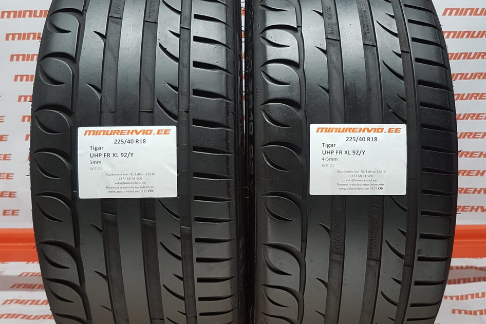 Used summer tire 225/40R18 Tigar UHP FR XL 92/Y