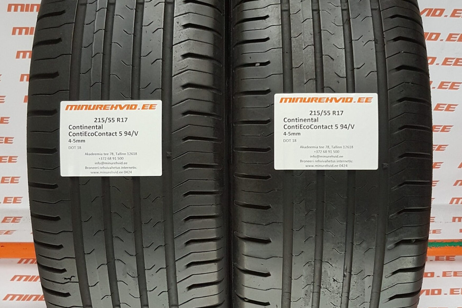 Kasutatud suverehv 215/55R17 Continental ContiEcoContact 5 94/V