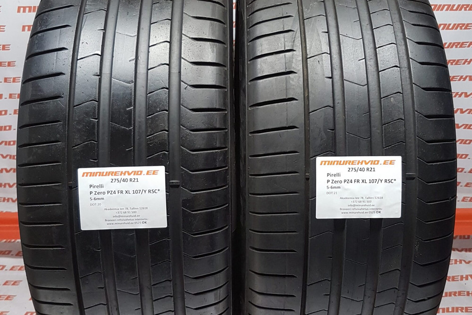 Used summer tire 275/40R21 Pirelli P Zero PZ4 FR XL 107/Y RSC
