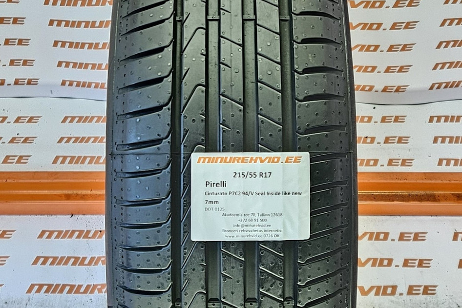 Kasutatud suverehv 215/55R17 Pirelli Cinturato P7C2 94/V Seal Inside like new 0125