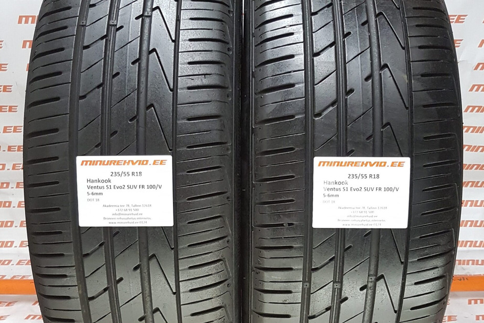 Used summer tire 235/55R18 Hankook Ventus S1 Evo 2 SUV FR 100/V