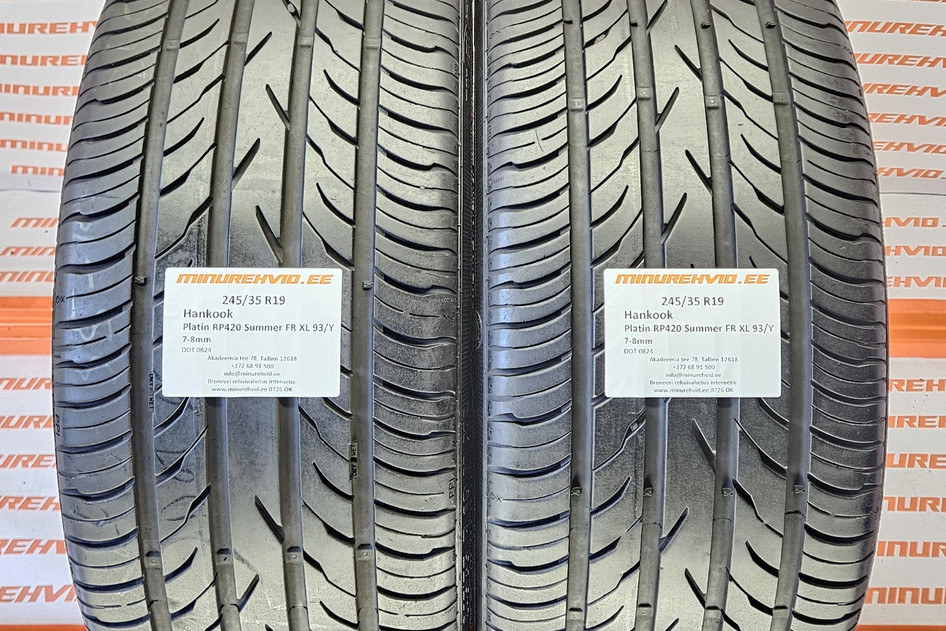 Used summer tire 245/35R19 Hankook Platin RP420 Summer FR XL 93/Y