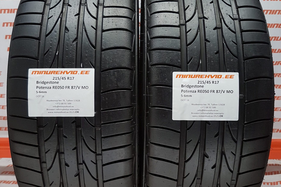 Kasutatud suverehv 215/45R17 Bridgestone Potenza RE050 FR 87/V MO