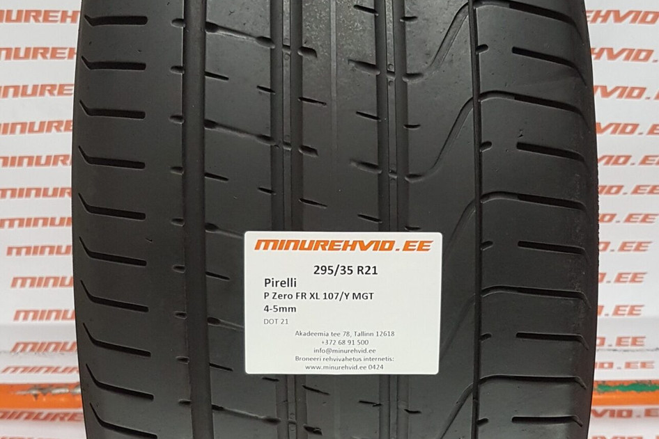 Kasutatud suverehv 295/35R21 Pirelli P Zero FR XL 107/Y MGT