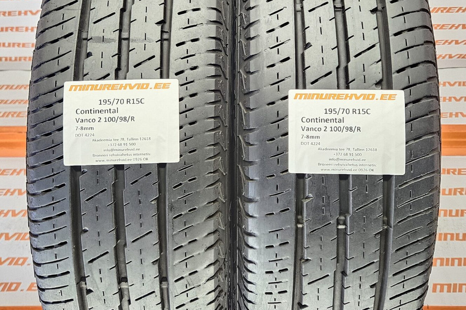 Kasutatud suverehv 195/70R15 Continental Vanco 2 100/98/R