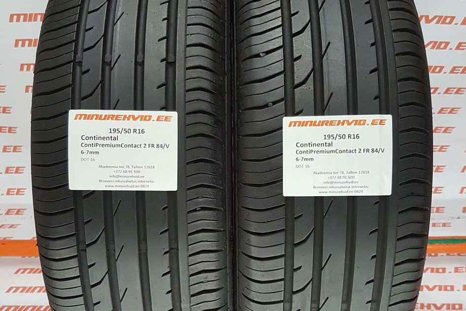 Kasutatud suverehv 195/50R16 Continental ContiPremiumContact 2 FR 84/V
